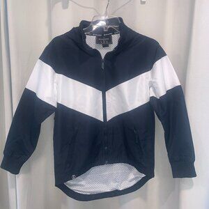 Holloway Youth Navy/White Potomac Golf Jacket Lightweight Full-Zip Front; Size L